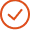 Checkmark inside a circle icon